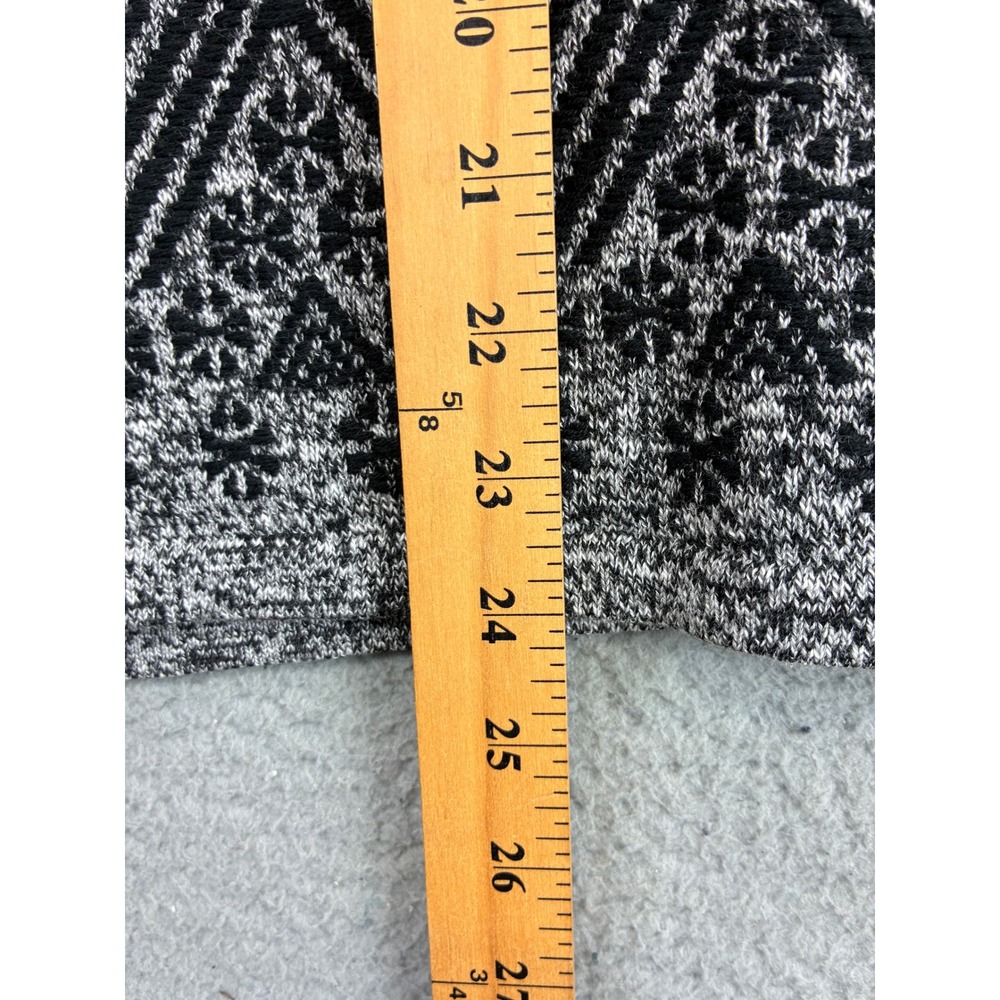 J. Jill Fair Isle Pullover Sweater Womens L Gray Knit Geometric Long Sleeve Cozy - Picture 3 of 8
